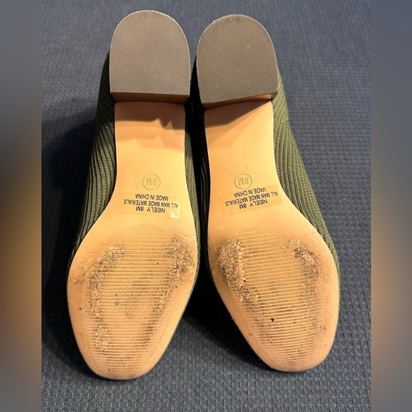 Joie Green Solid Color Knit Neely Stretch Booties EUC Worn Once Size 8 - Picture 12 of 13